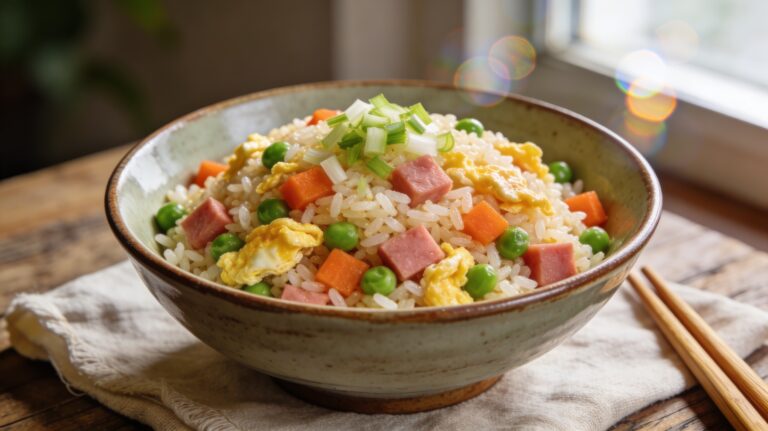 riz cantonais assiette